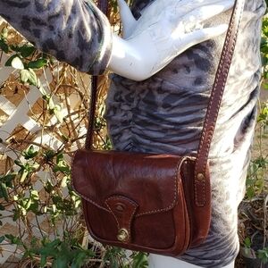 THE BRIDGE Vintage Genuine Brown Leather  B‎